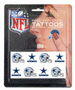 8-PC Peel and Stick TATTOOS SET - NFL Dallas Cowboys