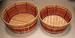 Wholesale Deluxe Bamboo Round BASKET 2 pieces Set
