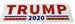 Bumper STICKER 4 - Donald Trump 2020 Keep America Great