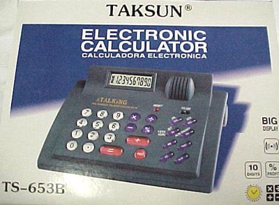 Electronic Talking CALCULATOR & Clock TS-653B