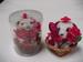 4'' Teddy Bear w/BASKET Roses in Plastic Box