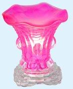 Glass Crystal OIL BURNER and a Night Light pink