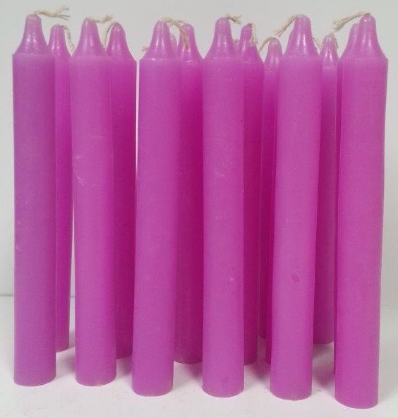 CANDLE 6'' Household Tepered 36 Pcs Pink