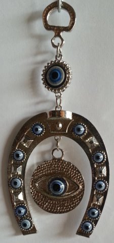 Evil Eye with Horse SHOE Protection amulet wall hanging decoratio