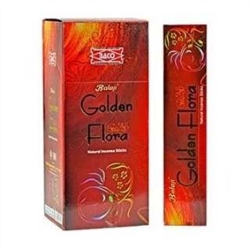 BALAJI GOLDEN FLORA INCENSE - 15 STICKS (12/BOX)