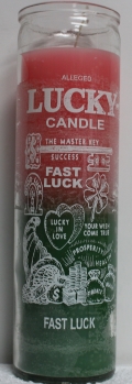 GLASS CANDLE FAST LUCK   2 Color