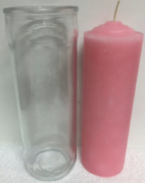 CANDLE PULL OUT PINK