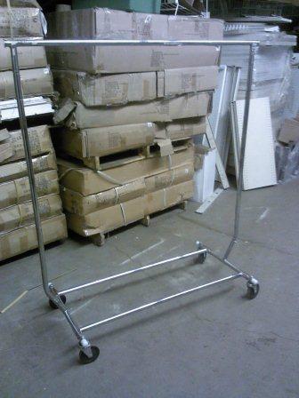 Used Salesman Rolling RacksChrome rolling racks