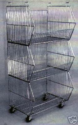 Chrome Stacking Baskets 5/13