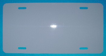 Dye Sublimation LICENSE PLATE - .032