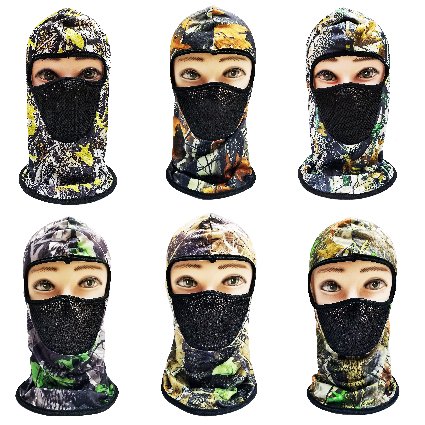 Wholesale Ninja Mask with Hardwood Print