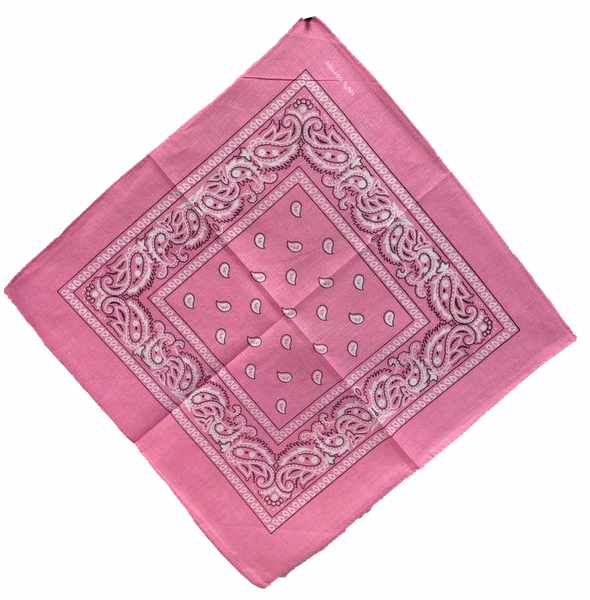 Wholesale BANDANA Barbie Pink Paisley Fabric