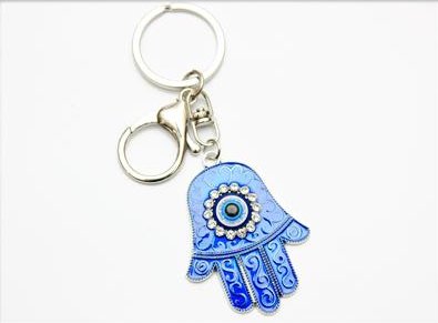 Wholesale Blue Color Evil Eye Hamsa hand Key-Chian