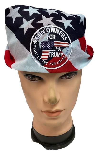 Wholesale American FLAG bandana Gun Owners for Trump