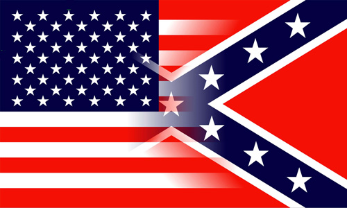 Wholesale Confederate FLAG Blended with American FLAG