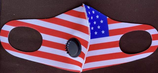 Wholesale USA FLAG Face Mask with valve