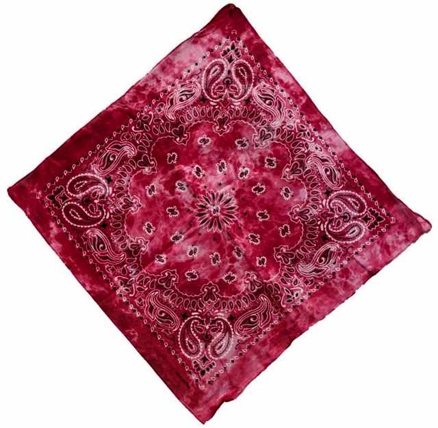 Wholesale Paisley Red Tie Dye BANDANA