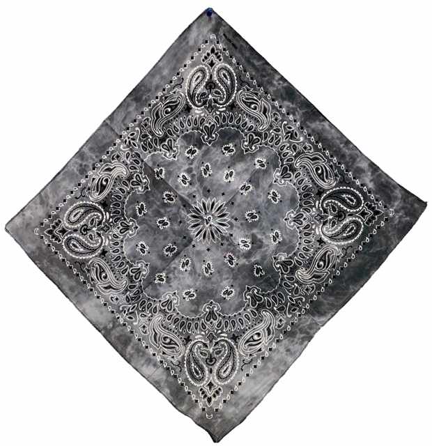 Wholesale Paisley Gray TIE DYE Bandana