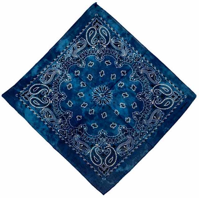 Wholesale Paisley Blue TIE Dye Bandana