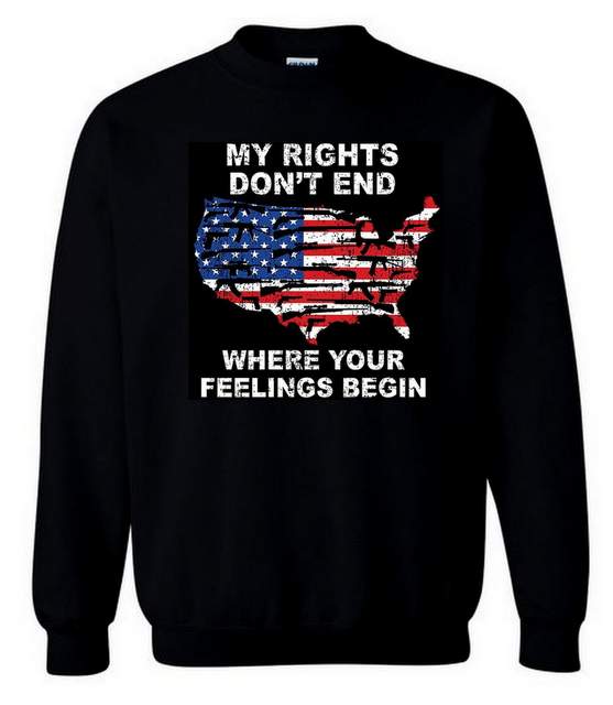 Wholesale Trump Black SWEATER Shirts My Right Don't End PLUS