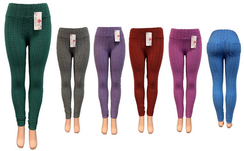 Wholesale Ombre LEGGINGS with 2 packets at back Assorted color
