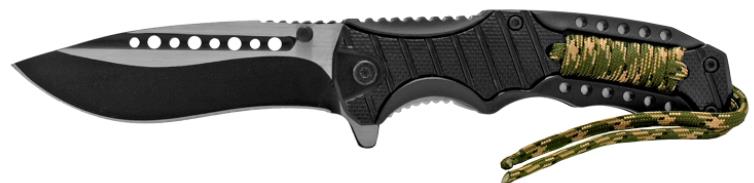 4.88'' Tactical Paracord Folding Pocket KNIFE - Black