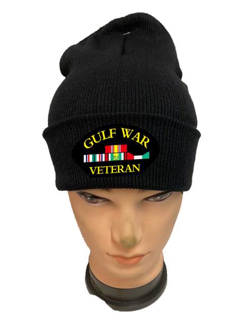 Wholesale Black color Winter BEANIE Gulf War Veteran