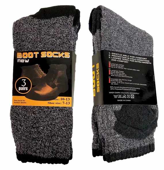 Wholesale Man Thermal BOOT Socks
