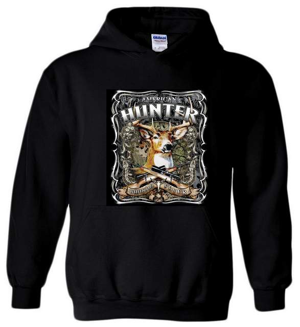 Wholesale Black color HOODY American Hunter