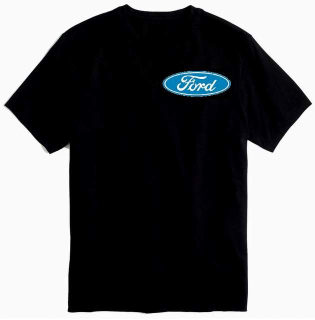 Wholesale Official LICENSED Black Color Tshirt FORD