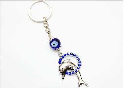 Wholesale Dolphin Evil Eye Key Chain