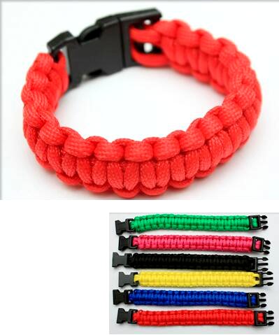 Wholesale Para-cord Survival BRACELET solid color
