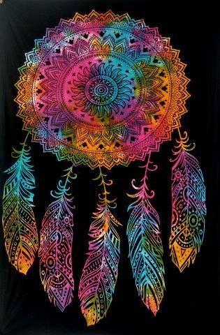 Wholesale Tie Dye DREAM CATCHER Design Tapestry