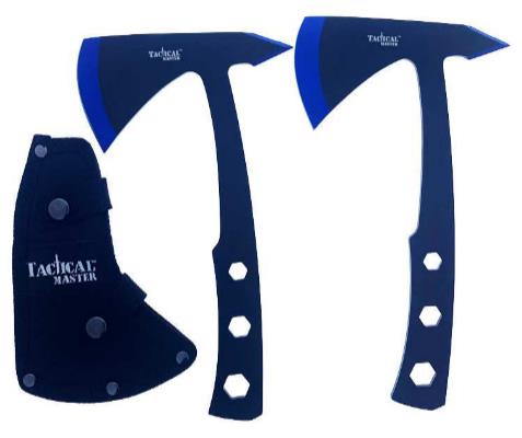 Wholesale 10 inch overall in length two piece AXE set BLUE