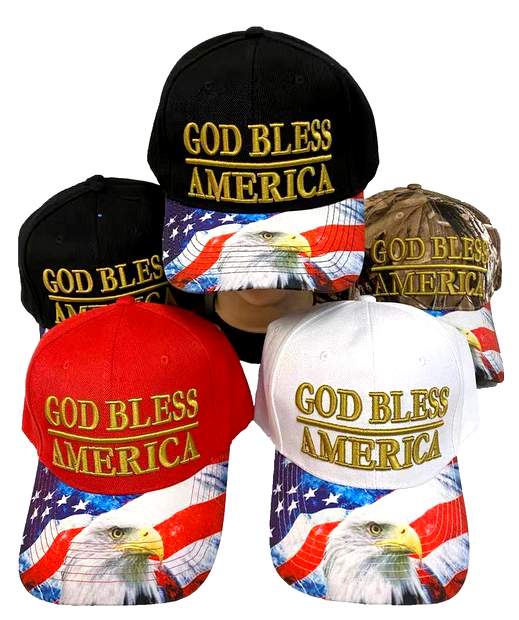 Wholesale BASEBALL Cap GOD BLESS AMERICA