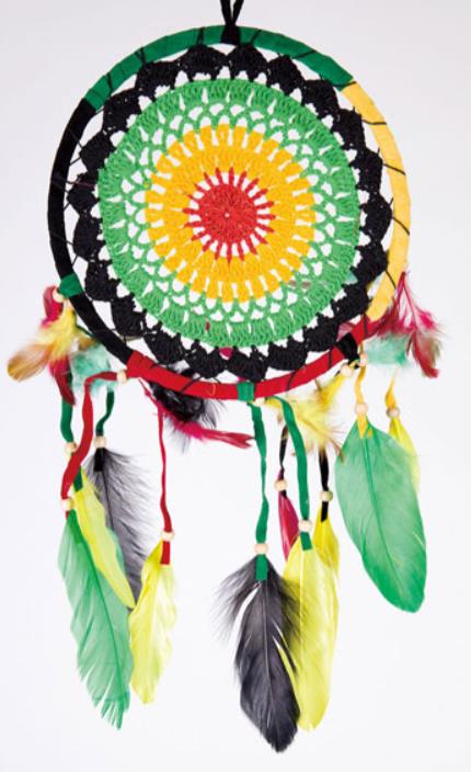 Wholesale Rasta Crochet DREAM CATCHER 8 Inches