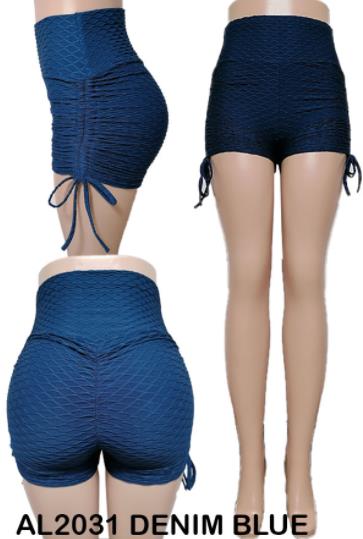 Wholesale Big Butts Tik-Tok SHORTS Blue