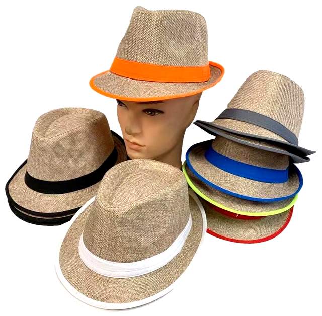 Wholesale Fedora HAT with Neon Color Band
