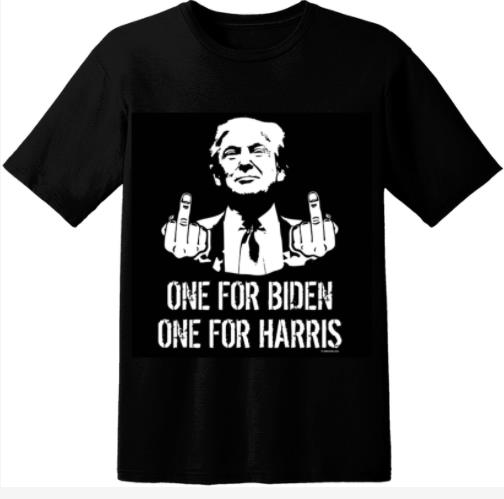 Wholesale One for Biden One for Harris Black SHIRTs