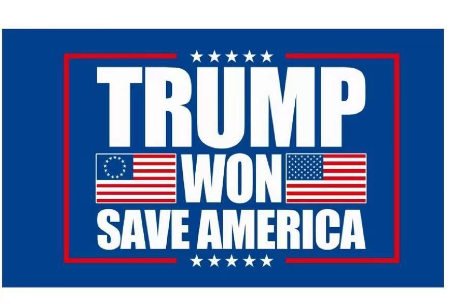 Wholesale Trump Won Save America FLAG
