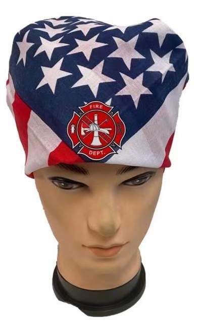 Wholesale Fire Dept With USA Pattern Bandana.