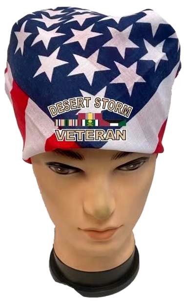 Wholesale Desert Storm Veteran USA FLAG BANDANA