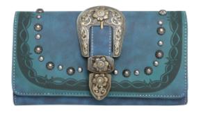 Montana West Buckle Collection WALLET Navy