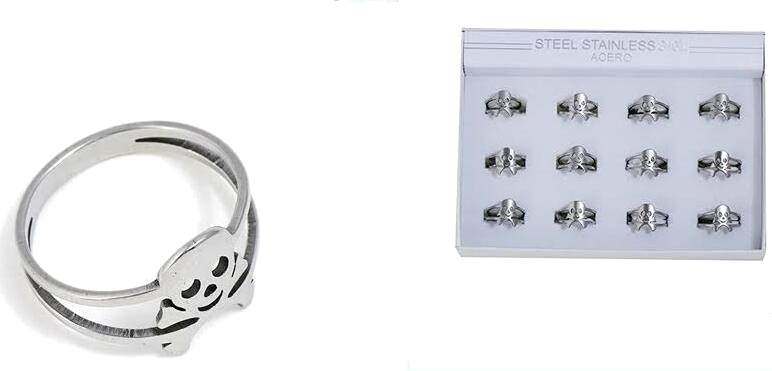 Stainless steel 316L Skull RING