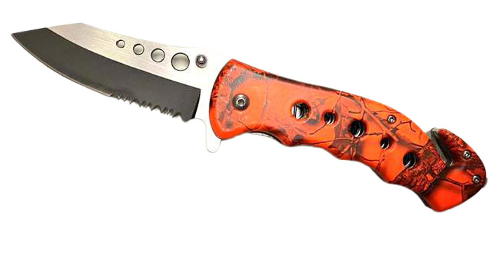 8'' Overall Spring Assist Knife/BELT Cutter