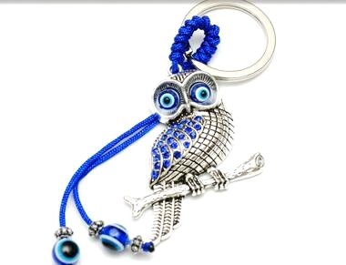 Wholesale OWL Evil Eye KEYCHAIN