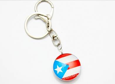 Wholesale PR Glass Keychain