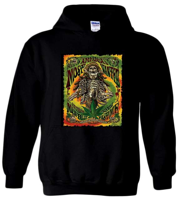 America's MOST WANTED Black Color Hoody