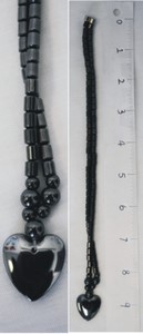 wholesale magnetic HEMATITE necklace heart