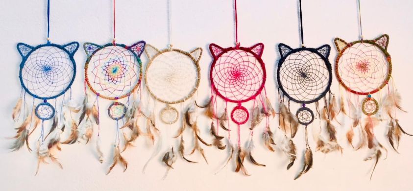 Wholesale Handmade Cat Design DREAM CATCHERs